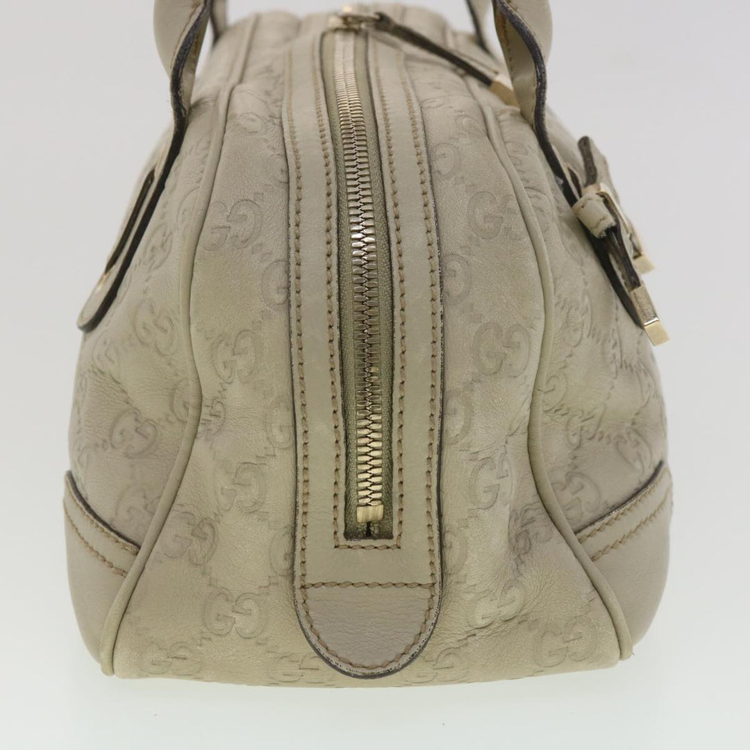 GUCCI ssima Shoulder Bag Leather White 161720  yk6036