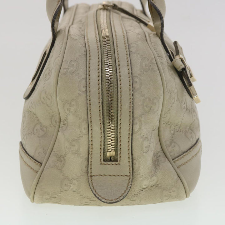 GUCCI ssima Shoulder Bag Leather White 161720  yk6036