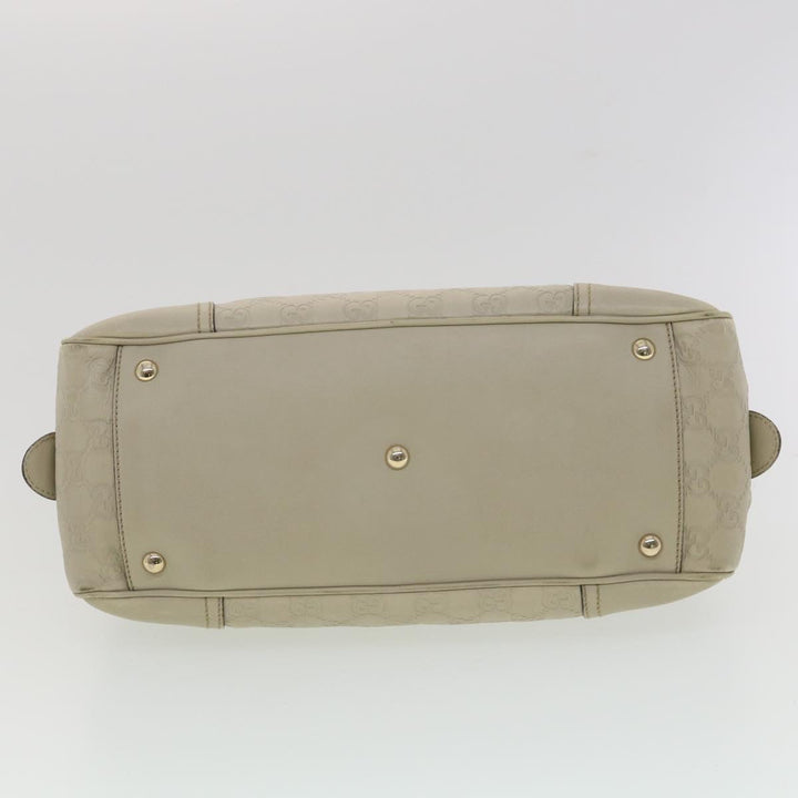 GUCCI ssima Shoulder Bag Leather White 161720  yk6036