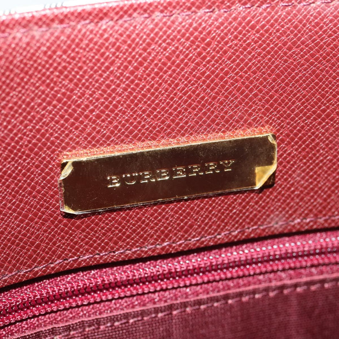 Burberry Nova Check Tote Bag Nylon Beige Auth yk6343