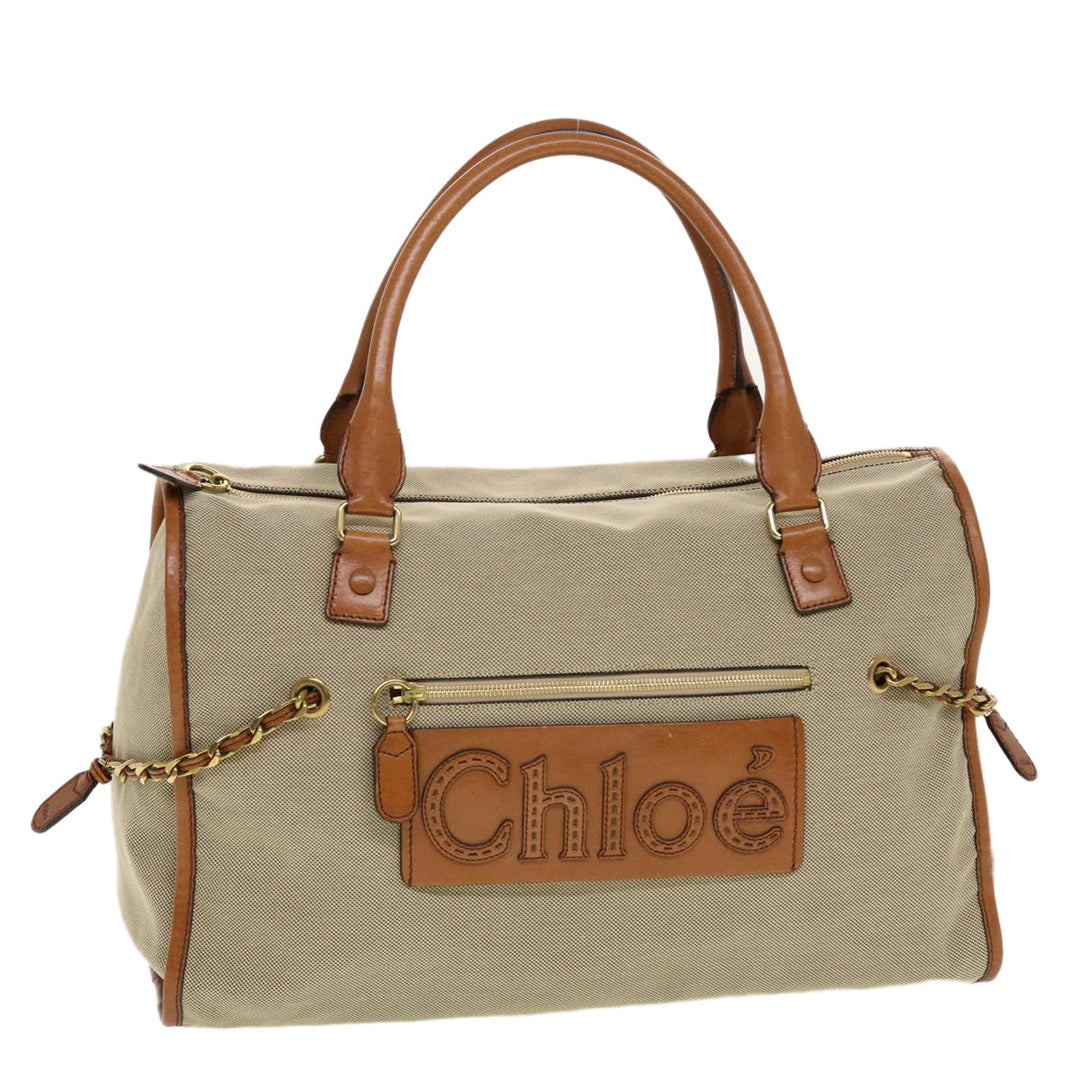 Chloe Harley Boston Bag Canvas Beige 01 10 51 6008 yk7112