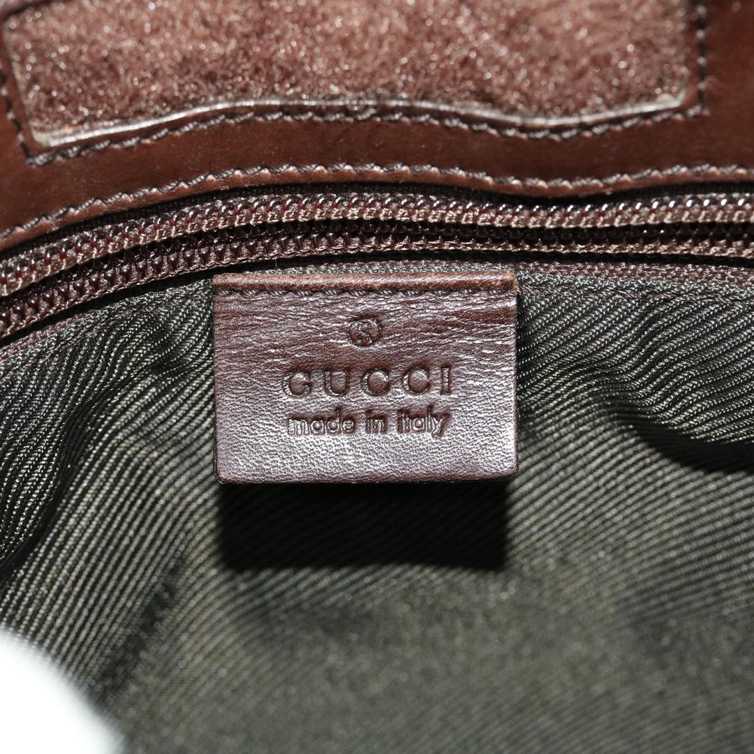 GUCCI GG Canvas Shoulder Bag PVC Leather Beige 27639  yk7163