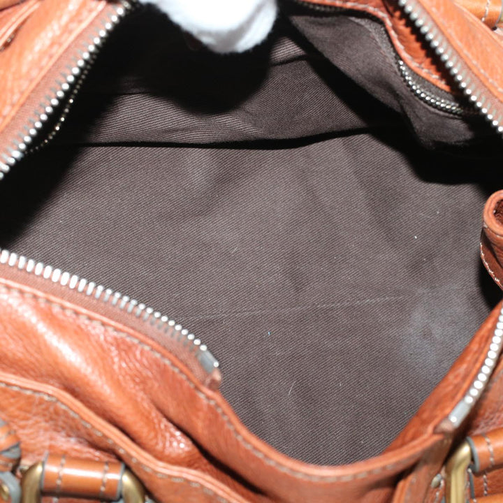 Chloe Paddington Hand Bag Leather Brown yk7253