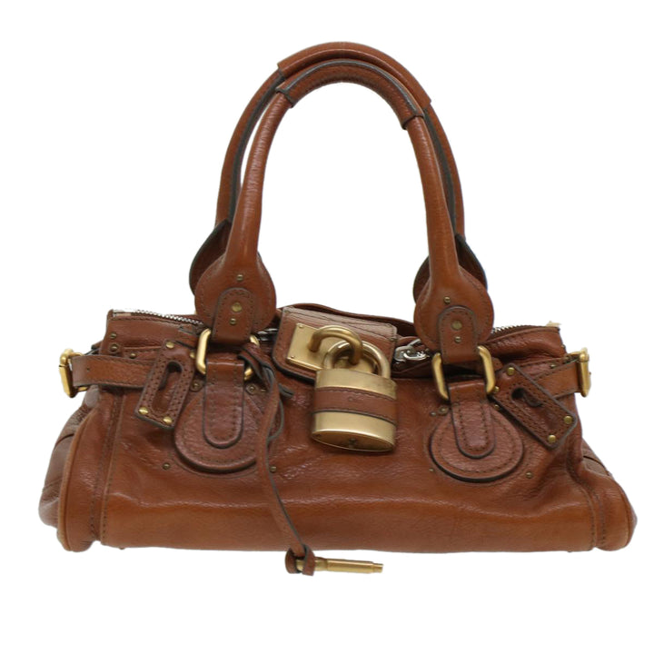 Chloe Paddington Hand Bag Leather Brown yk7253