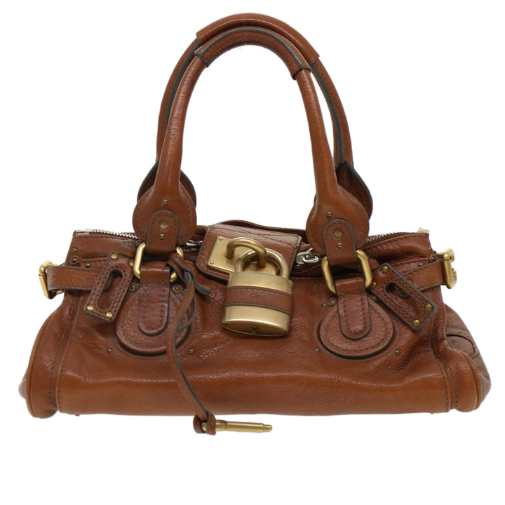 Chloe Paddington Hand Bag Leather Brown yk7253