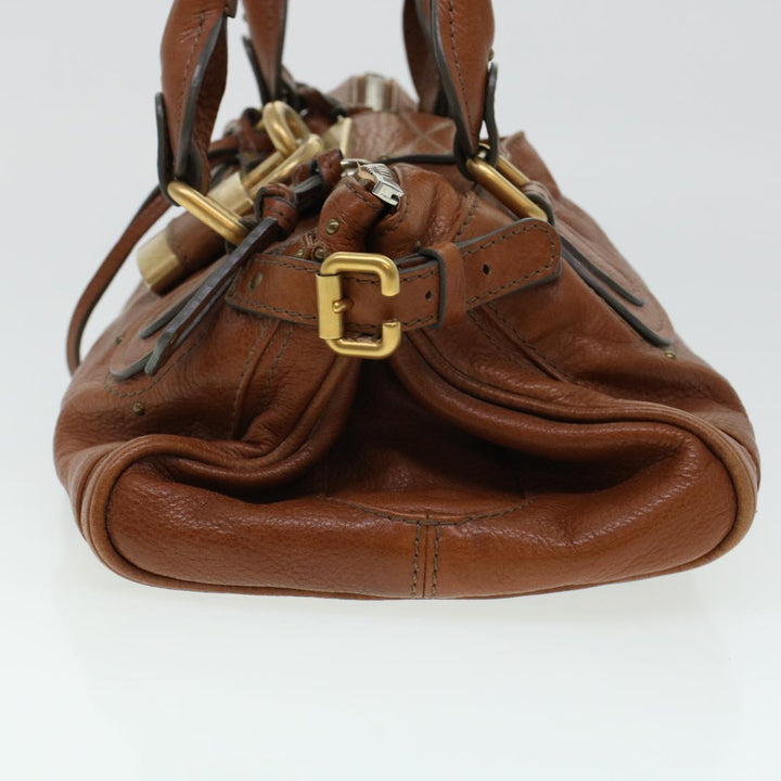 Chloe Paddington Hand Bag Leather Brown yk7253