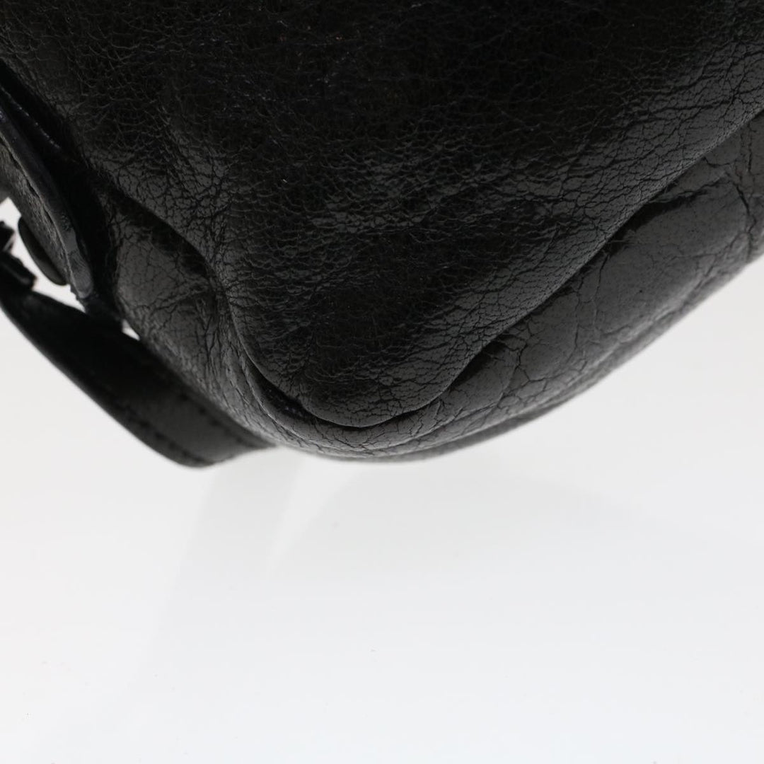 Chloe Shoulder Bag Leather Black 03-12-51-65-5955 yk7634