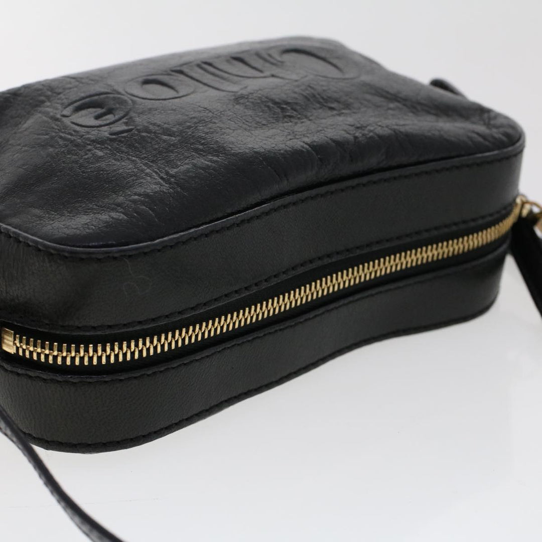 Chloe Shoulder Bag Leather Black 03-12-51-65-5955 yk7634