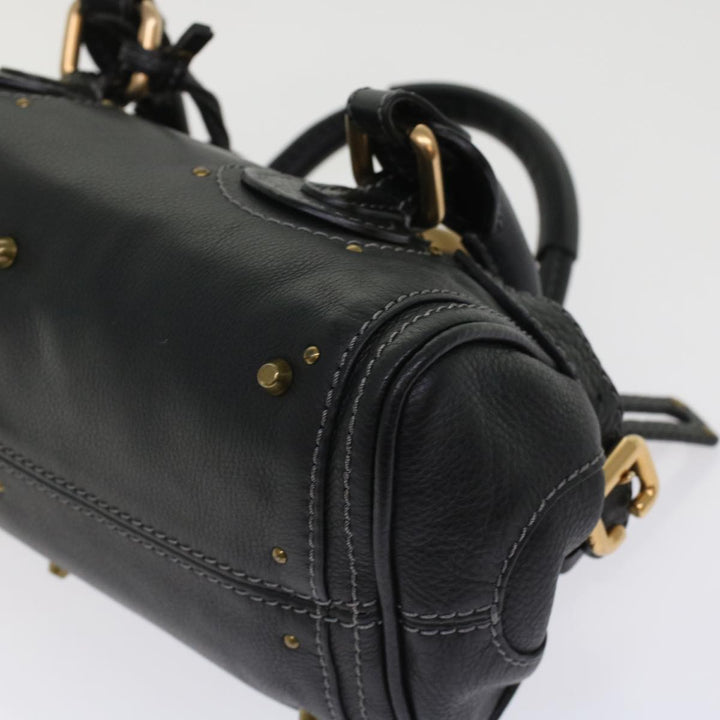 Chloe Paddington Shoulder Bag Leather Black yk7761