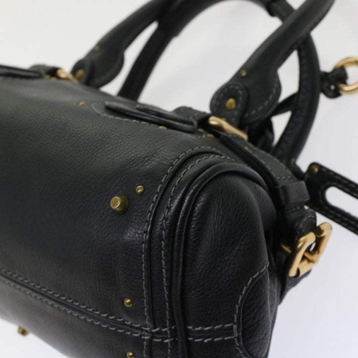 Chloe Paddington Shoulder Bag Leather Black yk7761