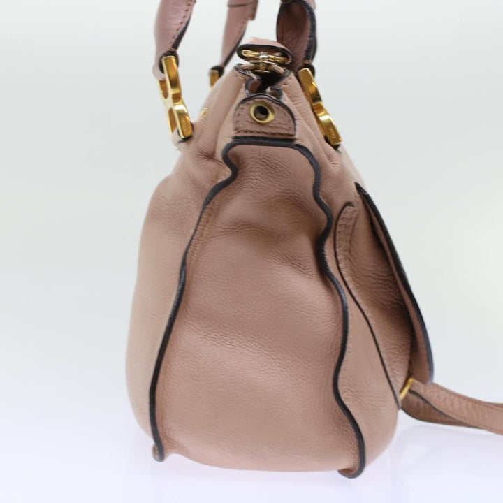 Chloe Mercy Hand Bag Leather 2way Pink yk7960