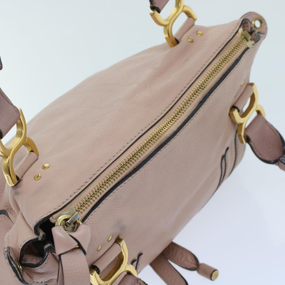 Chloe Mercy Hand Bag Leather 2way Pink yk7960
