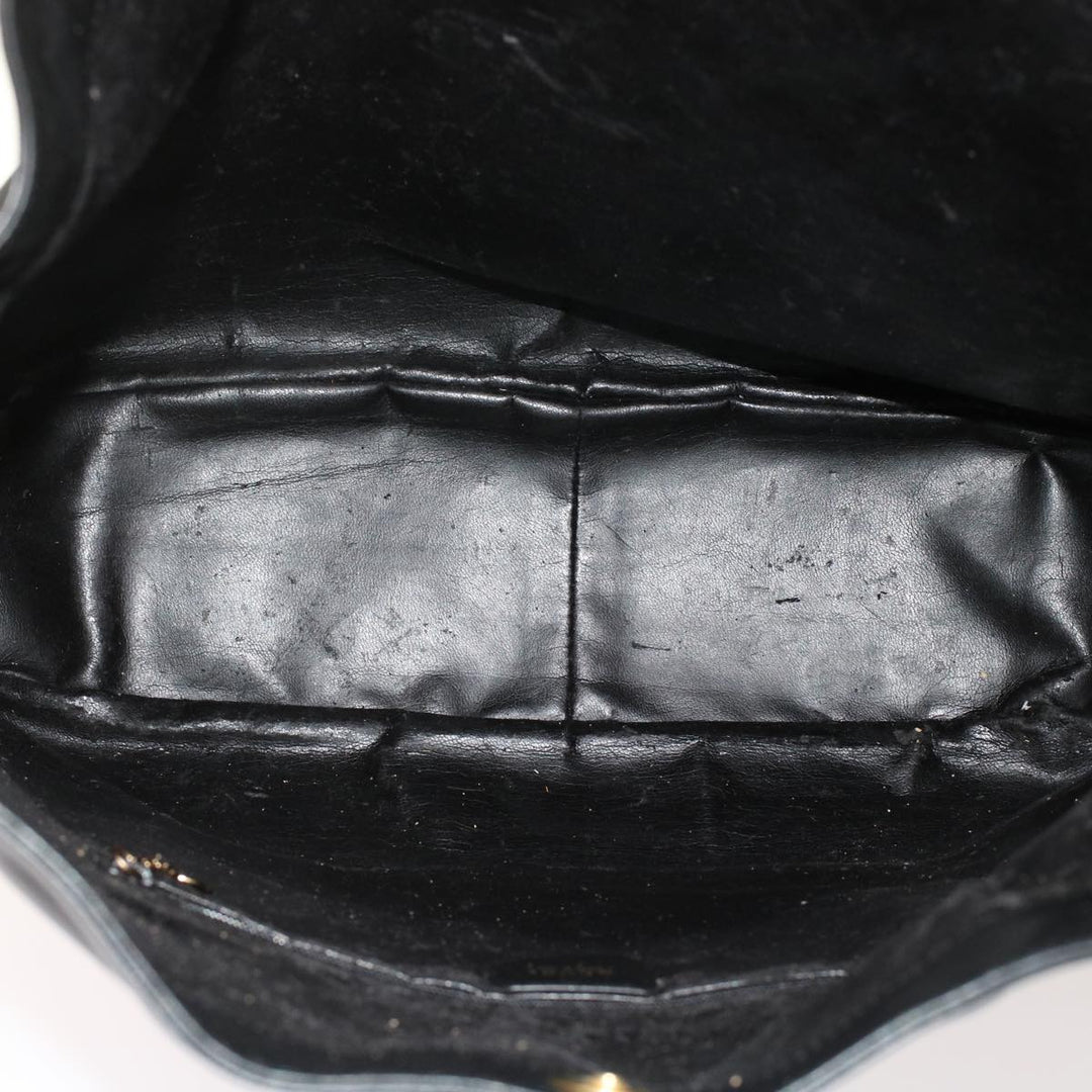 GUCCI Bamboo Shoulder Bag Leather 2way Black 001.2058.1577.0  yk8007B
