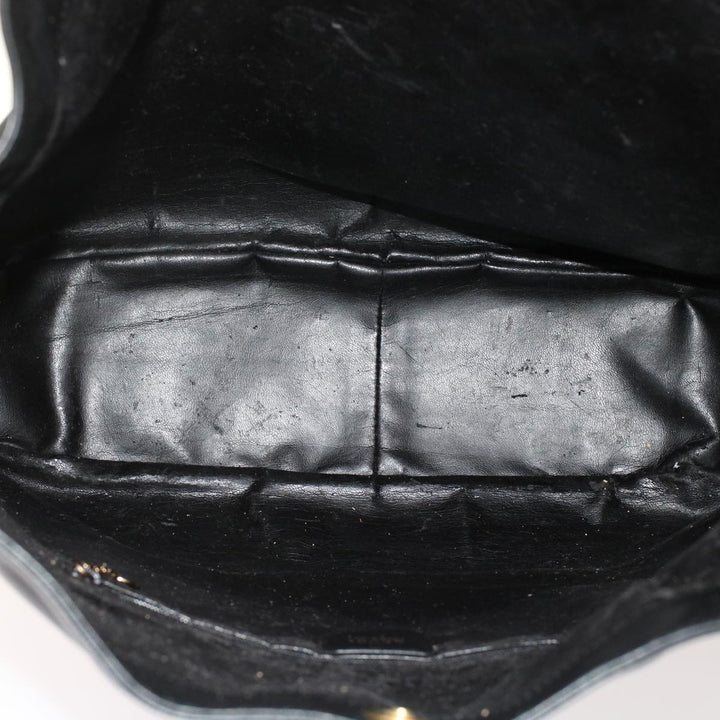 GUCCI Bamboo Shoulder Bag Leather 2way Black 001.2058.1577.0  yk8007B