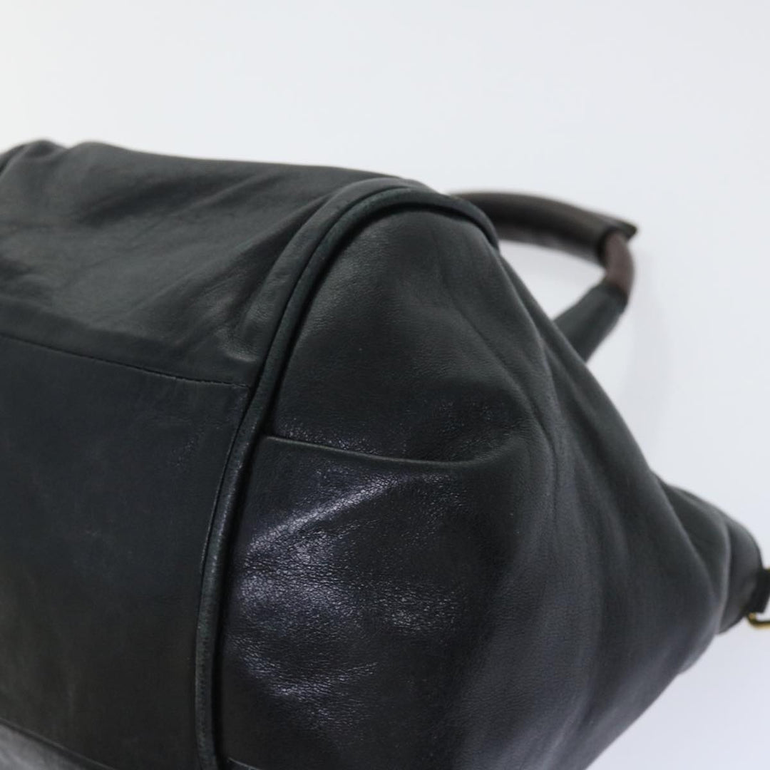 Chloe Etel Hand Bag Leather 2way Black yk8275