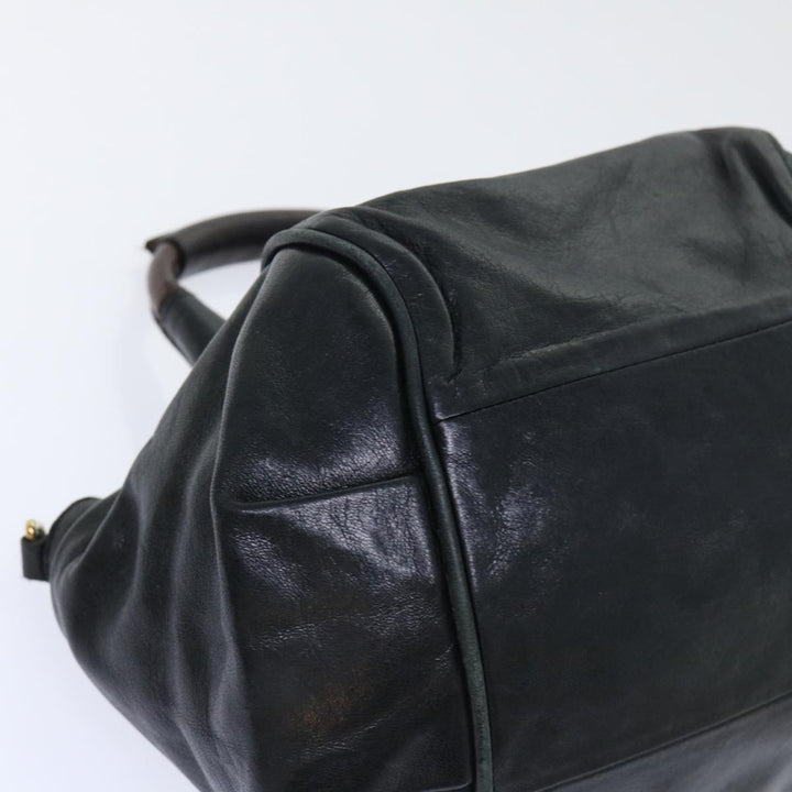 Chloe Etel Hand Bag Leather 2way Black yk8275
