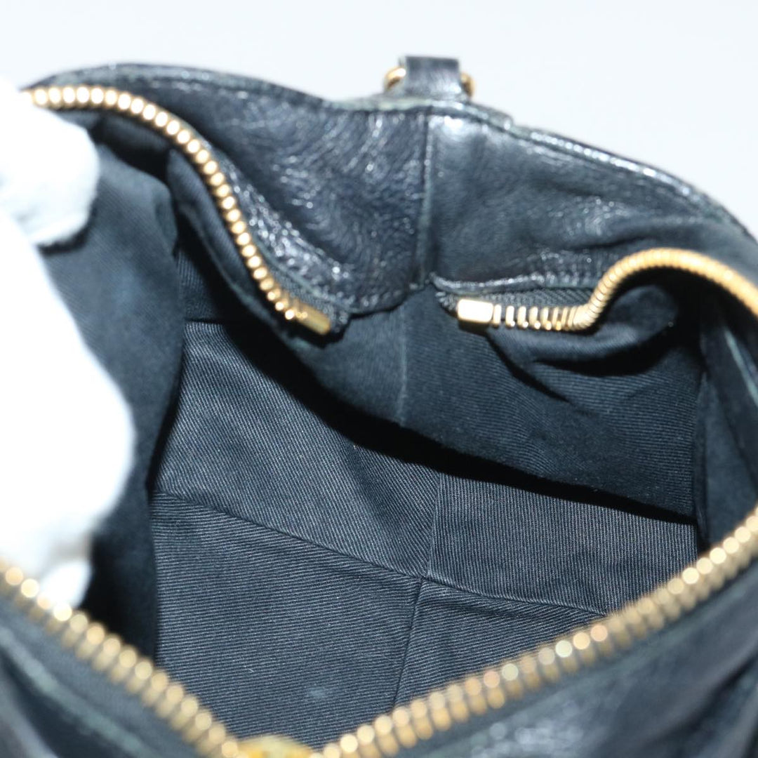 Chloe Etel Hand Bag Leather 2way Black yk8275