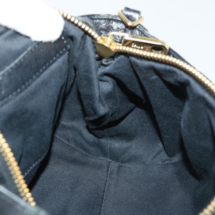 Chloe Etel Hand Bag Leather 2way Black yk8275