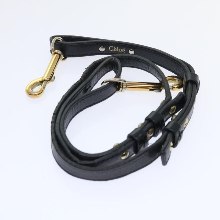 Chloe Etel Hand Bag Leather 2way Black yk8275