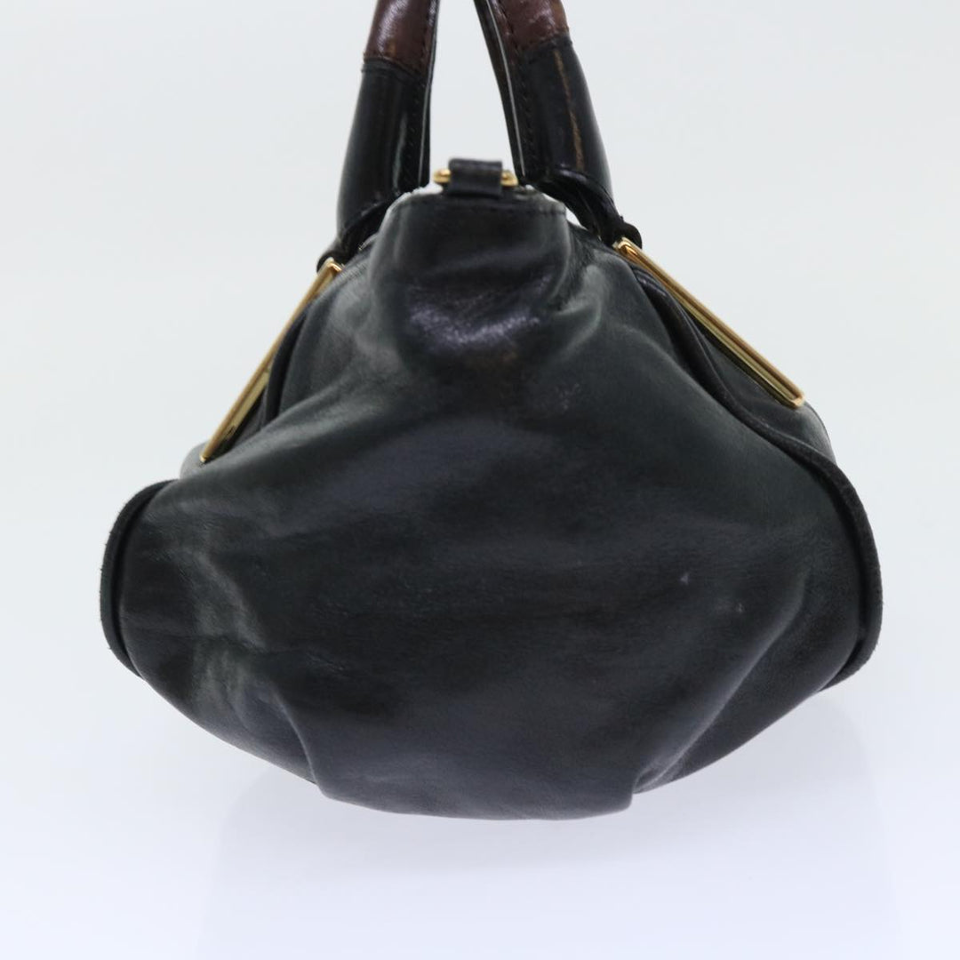 Chloe Etel Hand Bag Leather 2way Black yk8275