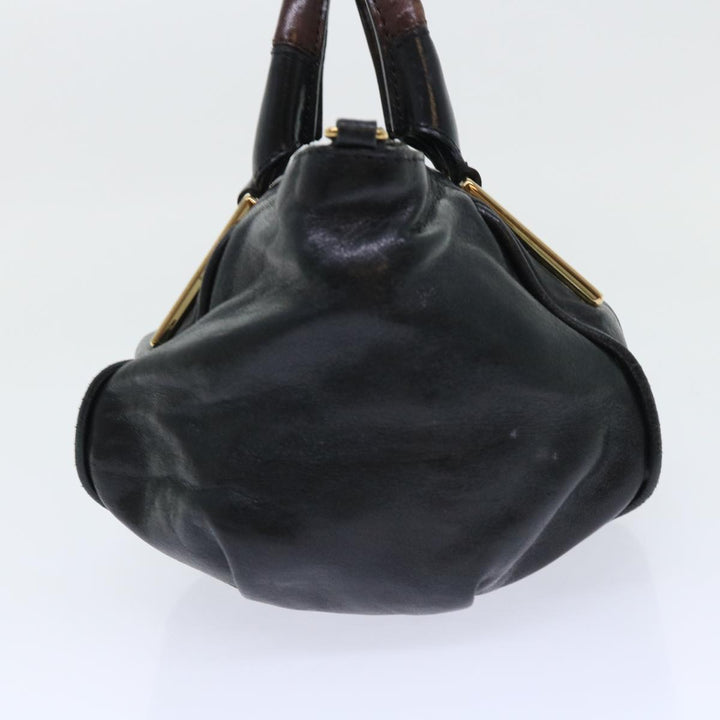 Chloe Etel Hand Bag Leather 2way Black yk8275