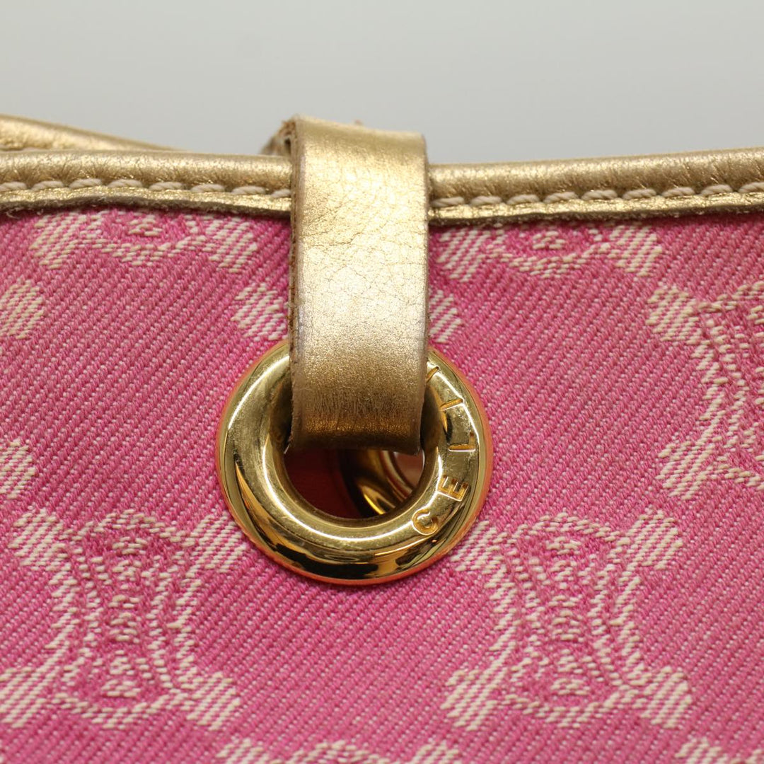 Celine Paris Macadam Canvas Tote Bag Pink Auth yk8347