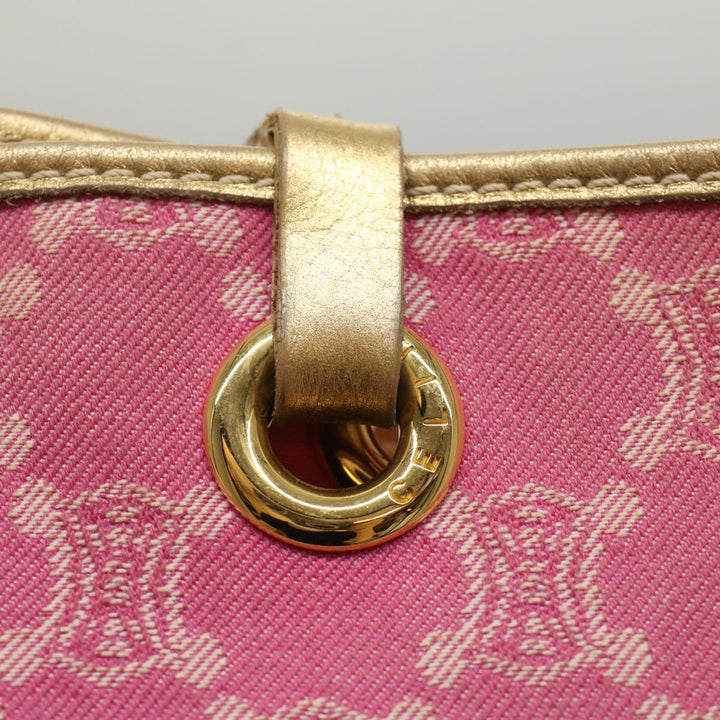 Celine Paris Macadam Canvas Tote Bag Pink Auth yk8347
