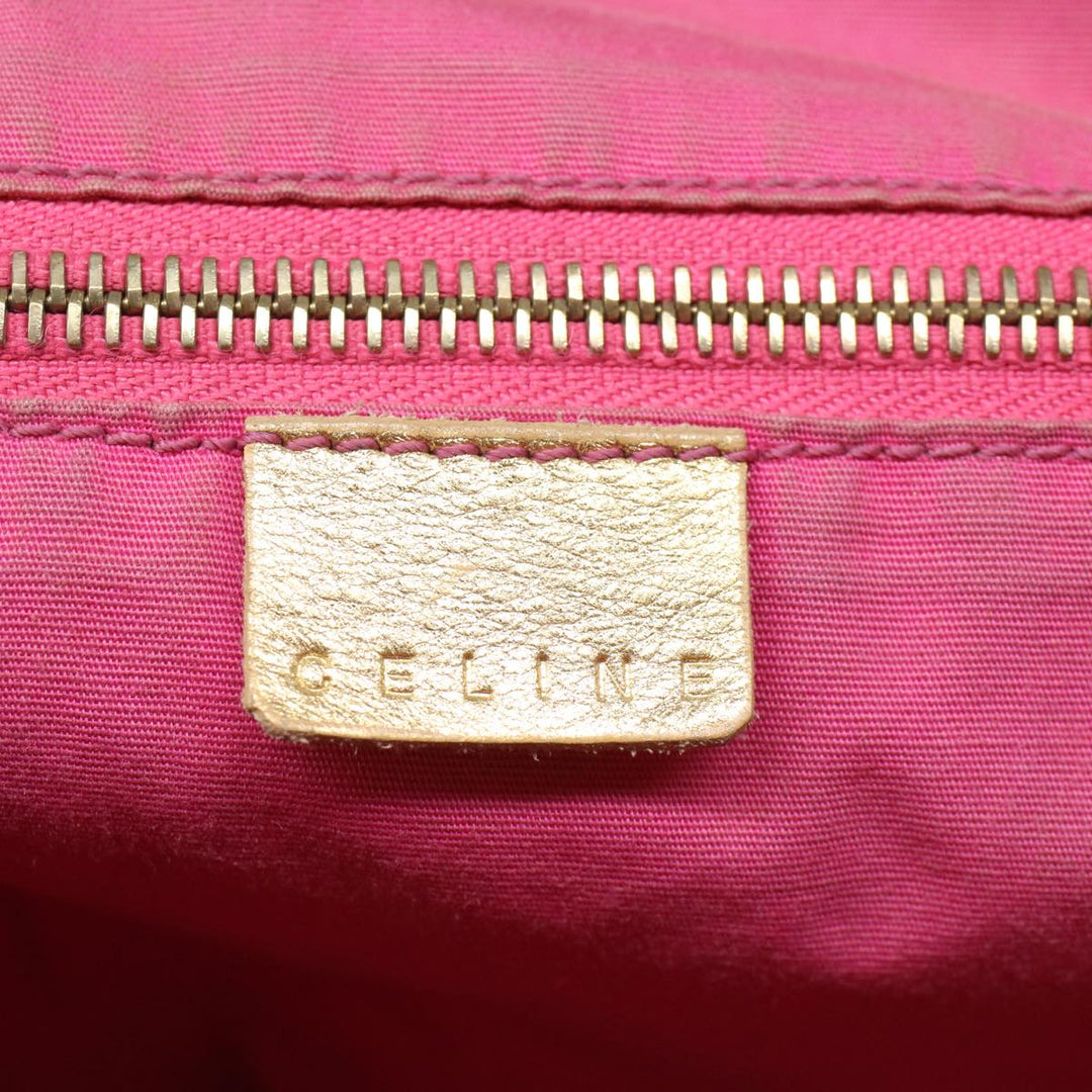 Celine Paris Macadam Canvas Tote Bag Pink Auth yk8347