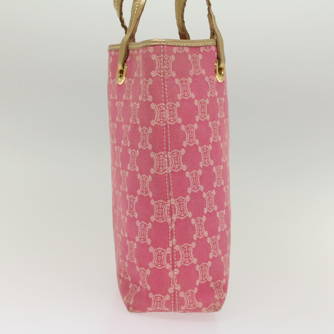 Celine Paris Macadam Canvas Tote Bag Pink Auth yk8347