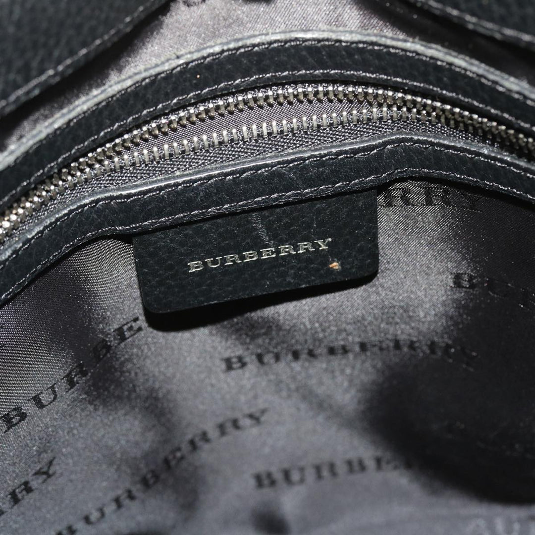Burberry Nova Check Tote Bag Nylon Beige Black Auth yk8426