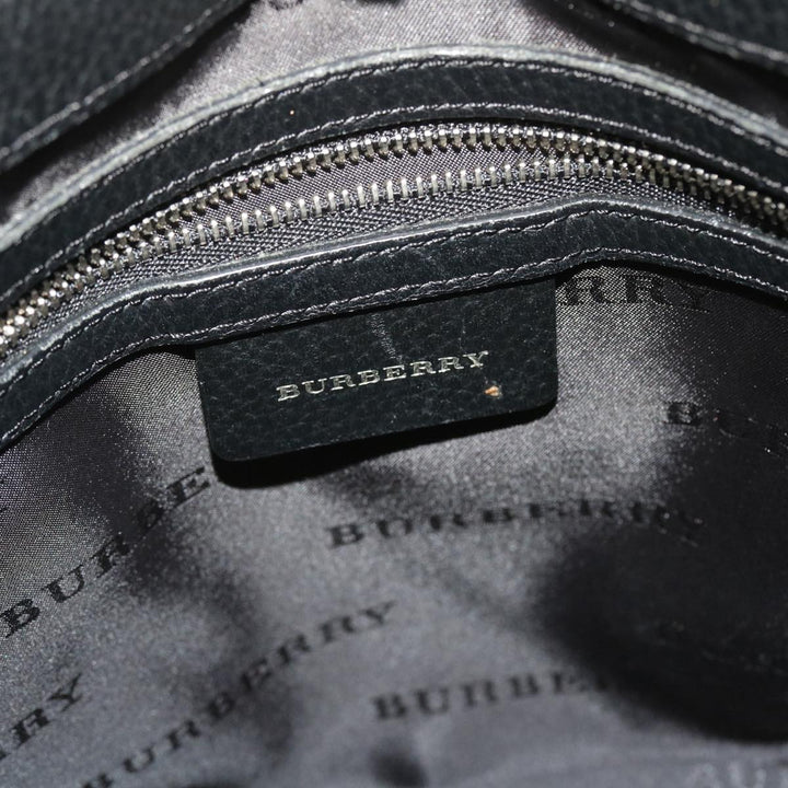 Burberry Nova Check Tote Bag Nylon Beige Black Auth yk8426