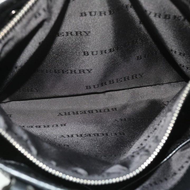 Burberry Nova Check Tote Bag Nylon Beige Black Auth yk8426