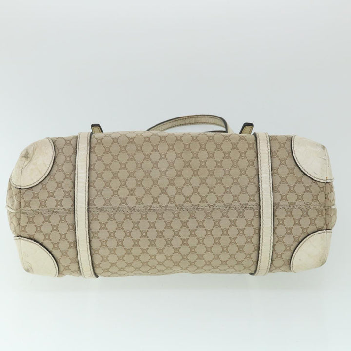 Celine Macadam Canvas Tote Bag Beige Auth yk8665