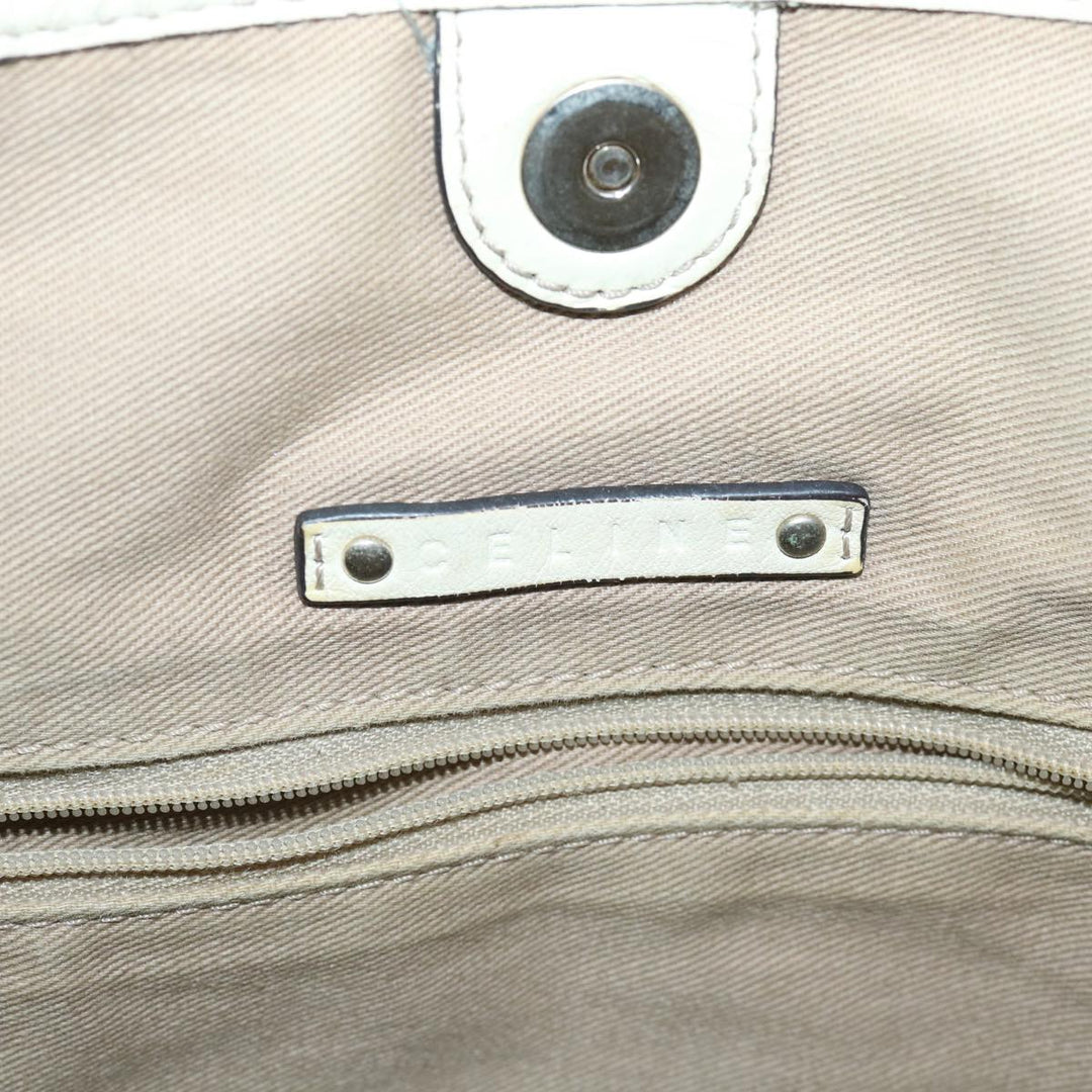 Celine Macadam Canvas Tote Bag Beige Auth yk8665