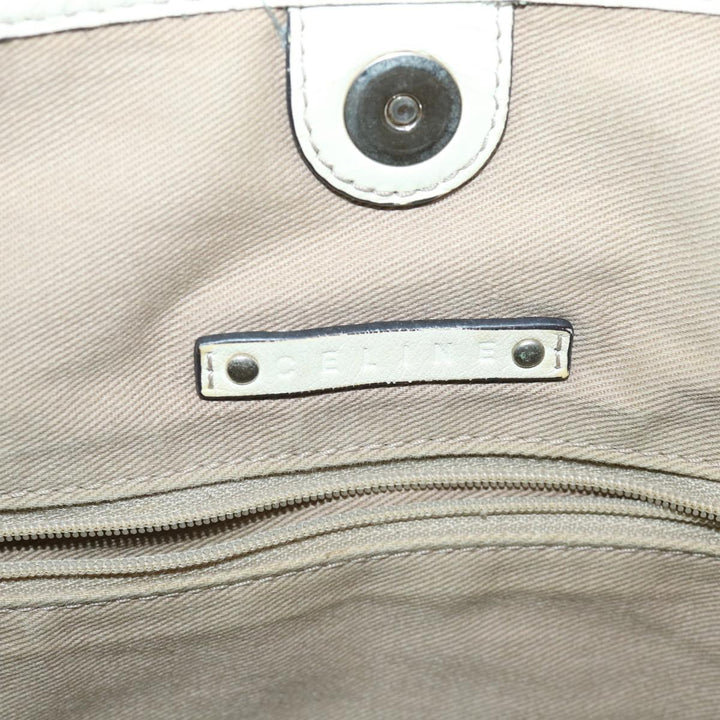Celine Macadam Canvas Tote Bag Beige Auth yk8665