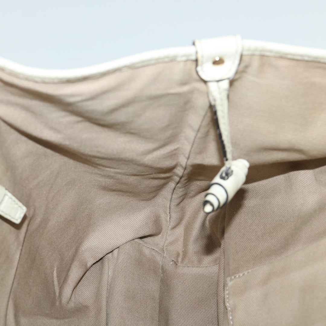 Celine Macadam Canvas Tote Bag Beige Auth yk8665