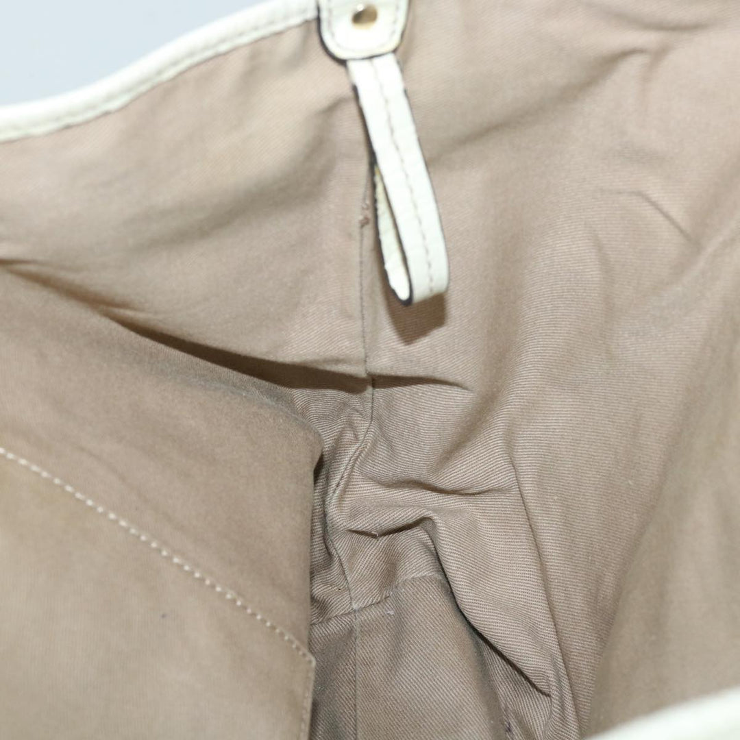 Celine Macadam Canvas Tote Bag Beige Auth yk8665