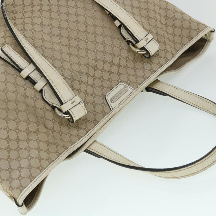 Celine Macadam Canvas Tote Bag Beige Auth yk8665