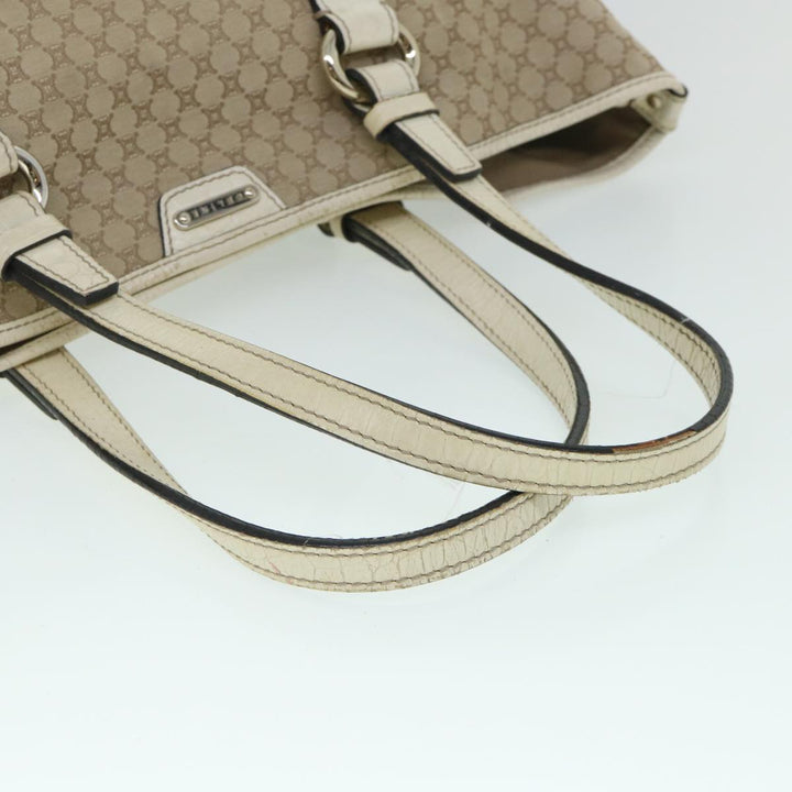 Celine Macadam Canvas Tote Bag Beige Auth yk8665