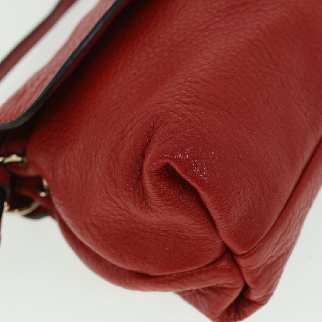 Chloe Accessory Pouch Leather 2way Red yk8693