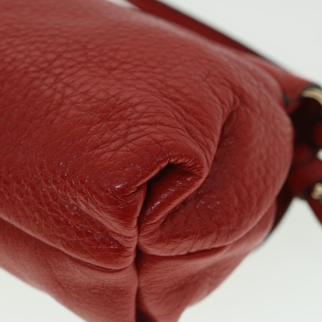 Chloe Accessory Pouch Leather 2way Red yk8693
