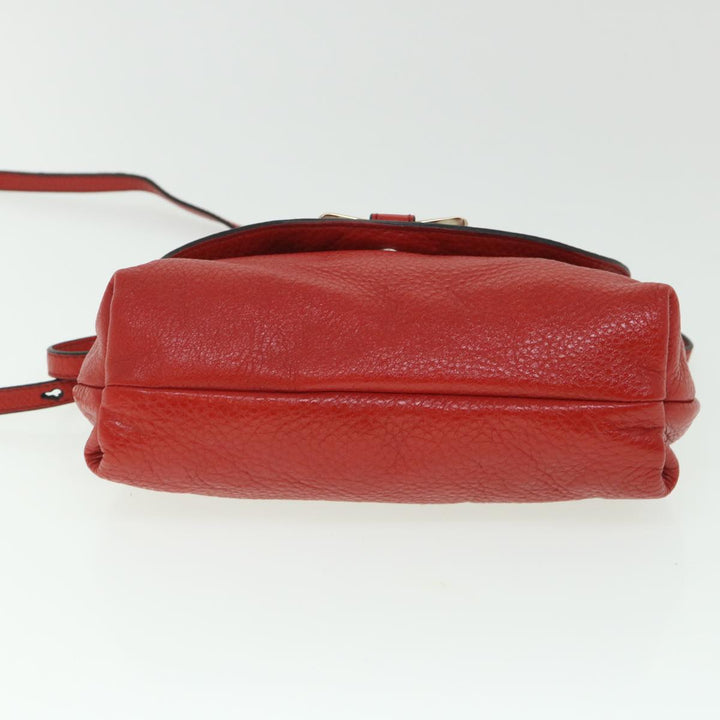 Chloe Accessory Pouch Leather 2way Red yk8693
