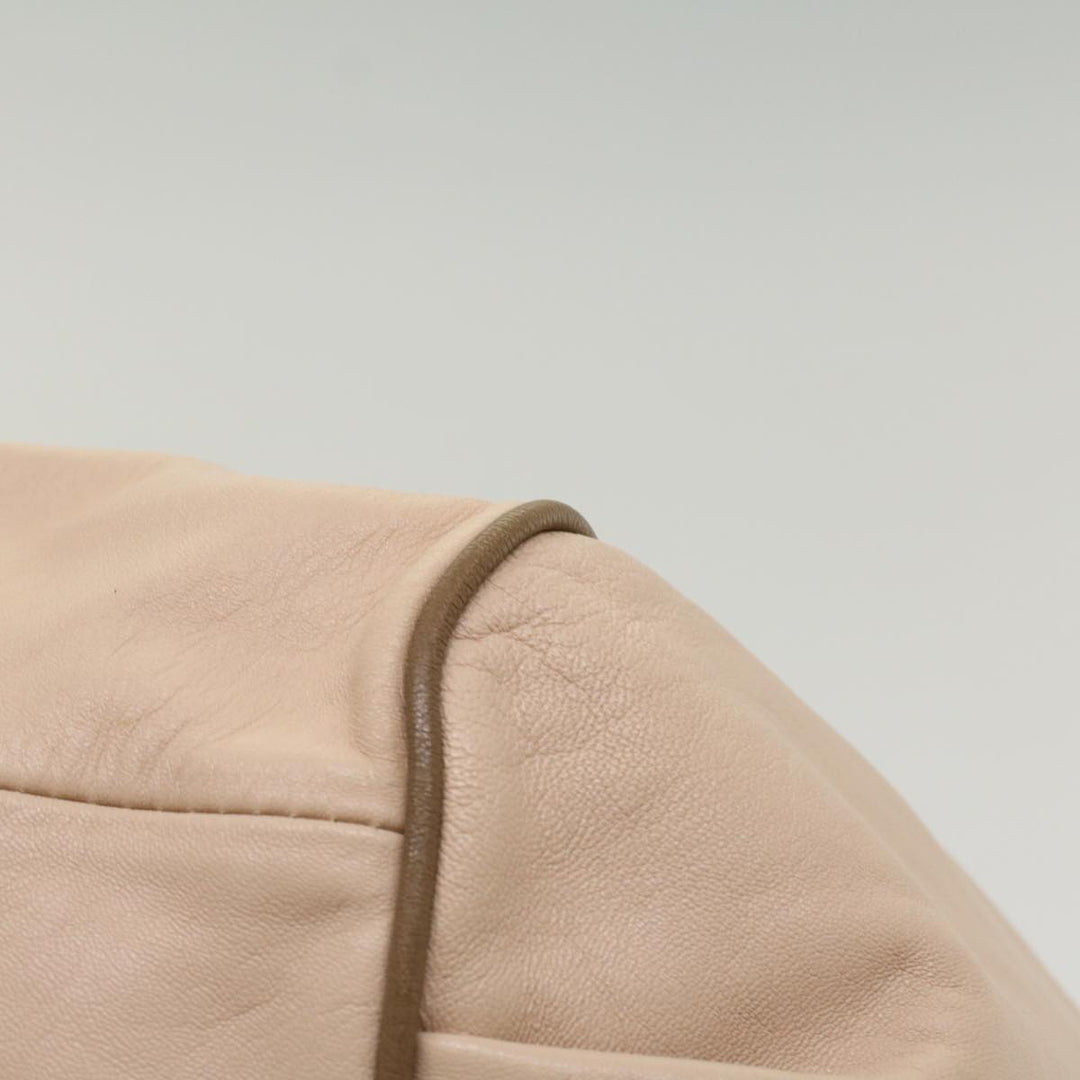 Chloe Etel Hand Bag Leather 2way Beige 03-13-50-65 yk8722