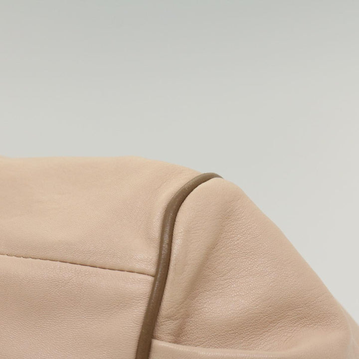 Chloe Etel Hand Bag Leather 2way Beige 03-13-50-65 yk8722