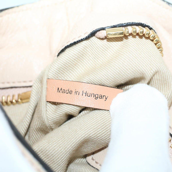 Chloe Etel Hand Bag Leather 2way Beige 03-13-50-65 yk8722