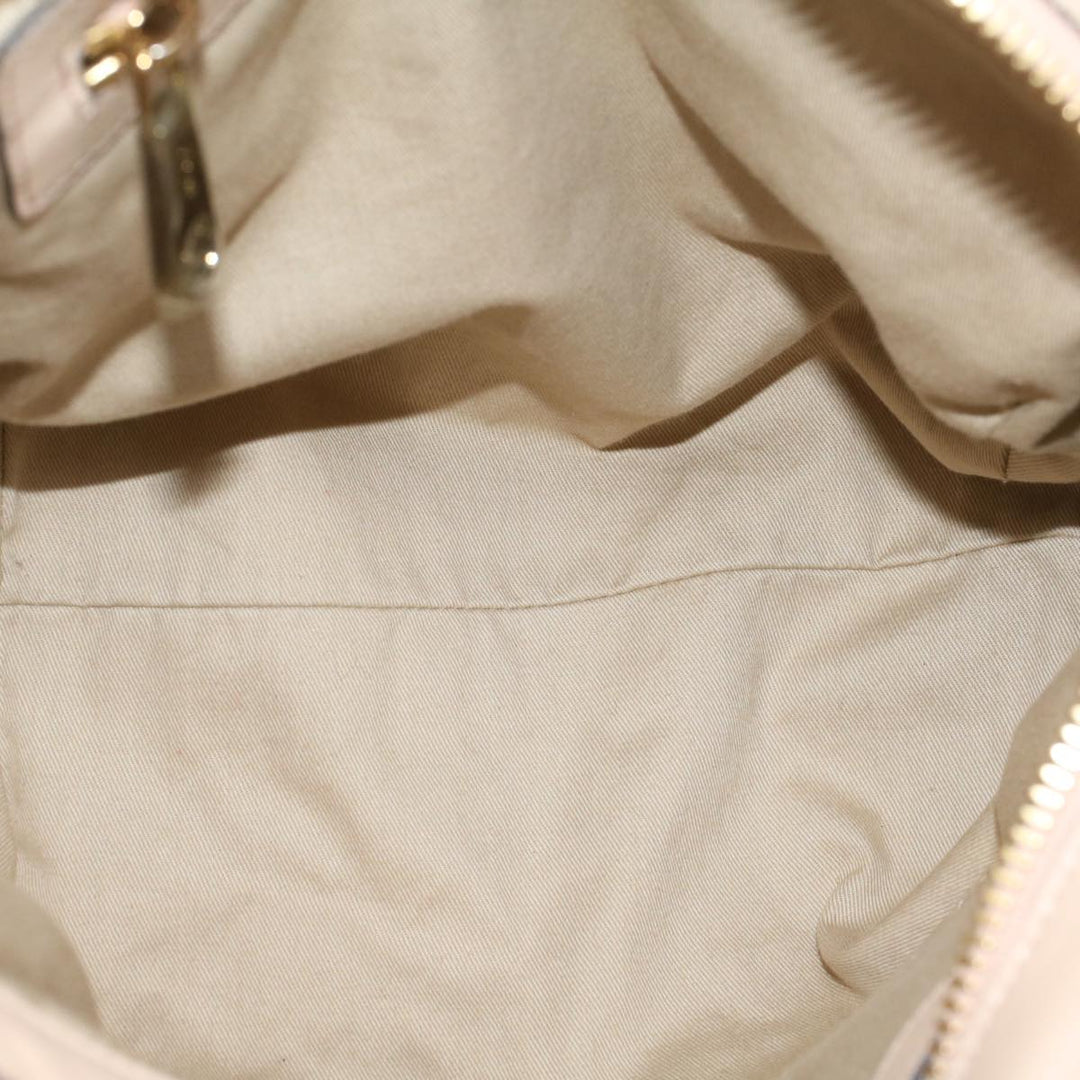 Chloe Etel Hand Bag Leather 2way Beige 03-13-50-65 yk8722