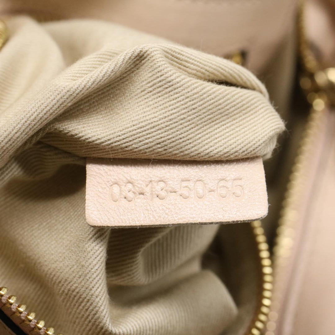 Chloe Etel Hand Bag Leather 2way Beige 03-13-50-65 yk8722