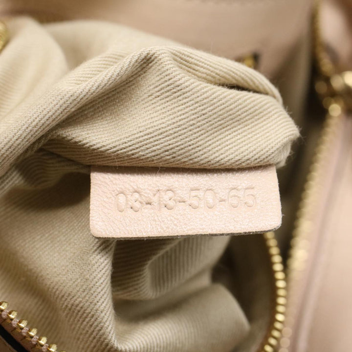Chloe Etel Hand Bag Leather 2way Beige 03-13-50-65 yk8722
