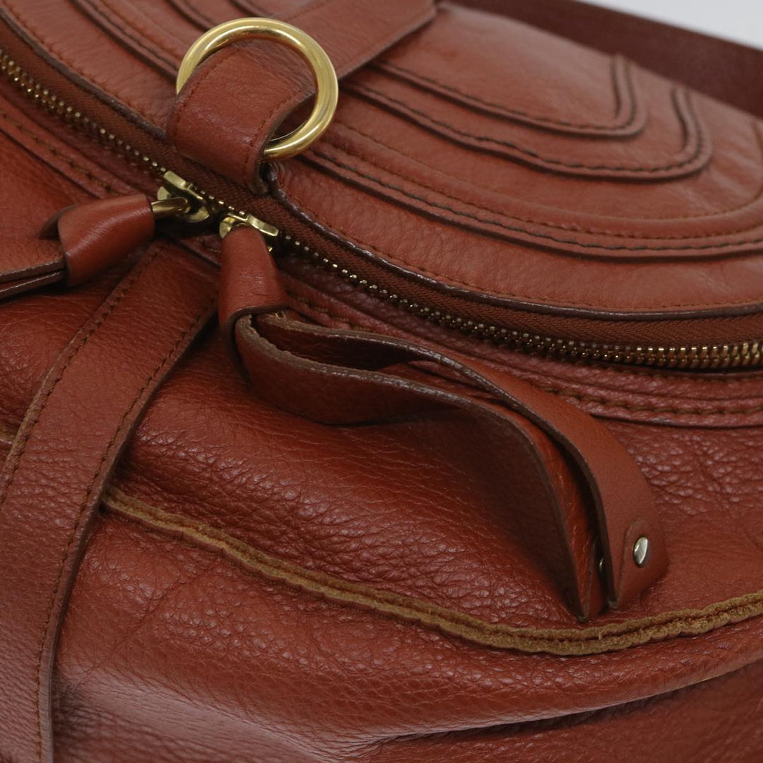 Chloe Mercy Shoulder Bag Leather Brown yk8869