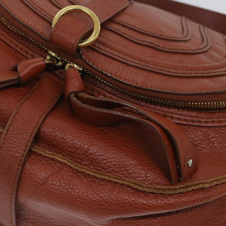 Chloe Mercy Shoulder Bag Leather Brown yk8869